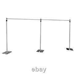 Free Standing Wedding Party Pipe Drape Backdrop Stand Kit Adjustable Stand