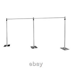 Free Standing Wedding Party Pipe Drape Backdrop Stand Kit Adjustable Stand