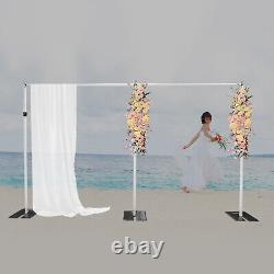 Free Standing Wedding Party Pipe Drape Backdrop Stand Kit Adjustable Stand