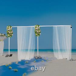 Free Standing Wedding Party Pipe Drape Backdrop Stand Kit Adjustable Stand