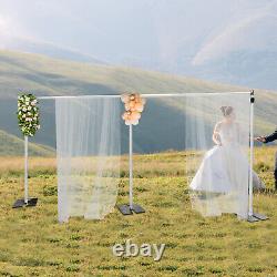 Free Standing Wedding Party Pipe Drape Backdrop Stand Kit Adjustable Stand