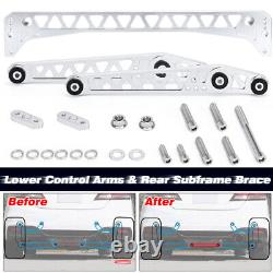 Function 7 Billet Lower Control Arm+Subframe Brace 96-00 For Honda Civic EK LCA