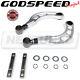Godspeed Gen2 Adjustable Rear Camber Arms Kit Silver For Acura Ilx De 2013-21