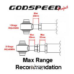 Godspeed Gen2 For 2006-2015 CIVIC Rear Adjustable Camber Arm Kit Silver Fa Fg