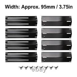 Heat Plate Replacement Kit for BBQ Gas Grill 8Pcs Adjustable in Stainless Steel