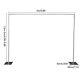 Heavy Duty Pipe Drape Kit Backdrop Support With Metal Steel Base-height Adjustable