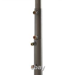 Heavy Duty Pipe Drape Kit Backdrop Support with Metal Steel Base-Height Adjustable