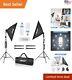 High-quality Softbox Lighting Kit 2 Boxes, 125w Cfl Bulbs, Adjustable Stands