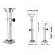 Hot 19.3-28.3in Table Pedestal Kit Adjustable Silver Pillar With Mount Base Part