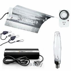 IPower 1000W HPS Digital Dimmable Grow Light System Kits Wing Reflector & Timer