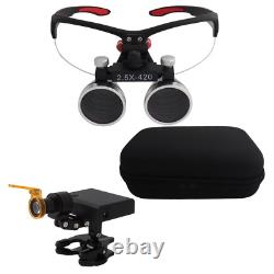 LED Dental Headlight Loupes Kit, 2.5x 3x Magnification