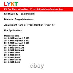 LYKT 2 Adjustable Front Camber Kit for BenzMaybach S550~650? S450~S600? S63~S65AMG