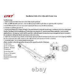 LYKT 2 Adjustable Rear Camber Arm for BuickRegal-TourX? Sportback&ChevroletMalibu