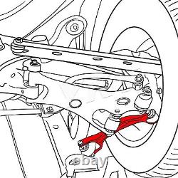 LYKT 2pcs Adjustable Control Arm Alignment Rear Toe Kit for Volvo 2003-2014 XC90