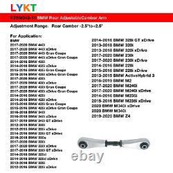 LYKT 2pcs Adjustable Control Arms Rear Camber Kit for BMW2/3/4Series/M2/Z4 19-20