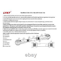 LYKT 2pcs Alignment Rear Toe Kit Arms for Honda Civic? Accord? CR-V? Insight