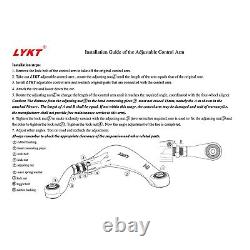 LYKT 2pcs Rear Adjustable Camber Arms for Audi Q5? A4~8? RS5~7? S4~8 & PorscheMacan