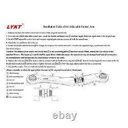 LYKT 2pcs Rear Camber Adjustable Arms for Benz GL? GLE? GLS? ML & Jeep & Dodge