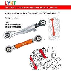 LYKT 4pcs Adjustable Arms Alignment Rear Camber&Toe Kit for Tesla Model X? S