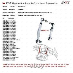 LYKT 4pcs Rear Camber&Toe Adjustable Alignment Control Arm for BMW 525-760? X5? Z