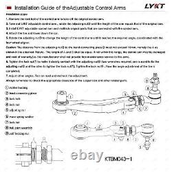 LYKT 4pcs Rear Camber&Toe Adjustable Alignment Control Arm for BMW 525-760? X5? Z