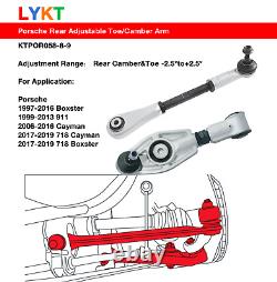 LYKT 4pcs Rear Camber&Toe Adjustable Arms for Porsche 911? 718? Cayman? Boxster