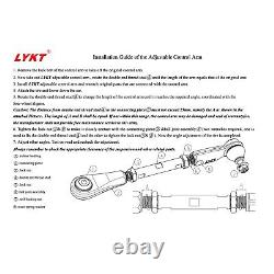 LYKT 6 Front&Rear Camber&Toe Adjustable Arms for Porsche 911? 718? Cayman? Boxster