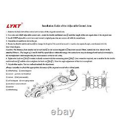 LYKT 6 Front&Rear Camber&Toe Adjustable Arms for Porsche 911? 718? Cayman? Boxster