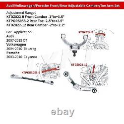 LYKT 6pcs Front&Rear Camber&Toe Adjustable Arms for Audi Q7? VW Touareg? Cayenne