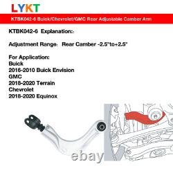 LYKT2pcs Adjustable Rear Camber Kit forBuickEnvision? GMCTerrain? ChevroletEquinox