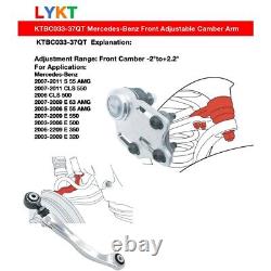 LYKT4pcs Alignment Front Camber Ball Joint & Rear Camber Arm for BenzS? CLS? E? AMG