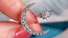 Louilyjewelry Sterling Silver Crescent Moon U0026 Star Adjustable Open Ring