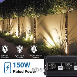 Low Voltage Landscape Lights Kit with Transformer and Timer 12W 12-24V Outdoor L