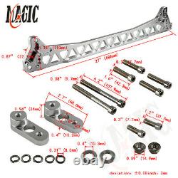 Lower Control Arm+Subframe Brace For 92-95 Honda Civic 94-01Acura Integra Silver