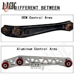 Lower Control Arm+Subframe Brace For 92-95 Honda Civic 94-01Acura Integra Silver
