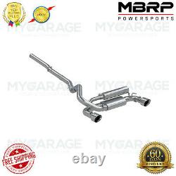 MBRP 3 Cat Back Exhaust System Kit Dual Exit for 2016 2018 Ford Focus RS 2.3L