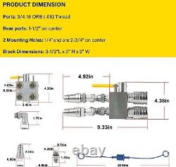 Manual Hydraulic Multiplier, SCV Splitter/Diverter Valver/ Couplers & Ag Fitting