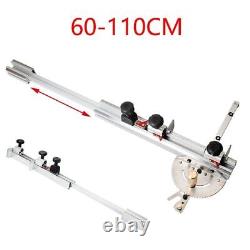 Miter Gauge Joint Jig Kit T-track Slot Adjustable Flip Stop Router Table 60-110C