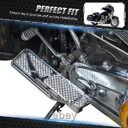 NICECNC Enlarged Rider Footboard Kit For Harley Softail Deluxe FLSTN 2005-2017