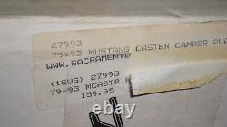 NOS MAC 1979 1993 FORD Mustang Adjustable Caster Camber Plates #27993 85 86 87