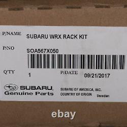 OEM 2018 Subaru WRX STI THULE Fixed Crossbar Set Roof Rack Kit NEW SOA567X050