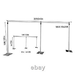 Pipe and Drape Backdrop Stand Kit, Drape Stand kit, Adjustable Backdrop Stand