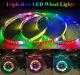 Polaris Led Underbody Light Kit Triple Row Led Wheel Ring Lights For Slingshot