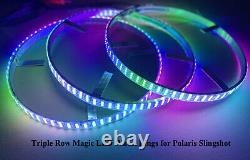 Polaris LED Underbody Light Kit Triple Row LED Wheel Ring Lights for Slingshot