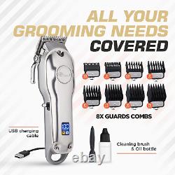 Professional Hair Clippers with Extremely Fine Cutting, Cordless Hair Clippers f