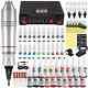 Professional Tattoo Machine Kits Rotary Pen Tattoo Power Supply Kit With Needles