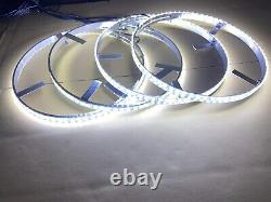 Pure White LED Wheel Rim Light 17.5 for Truck LED Underbody Glow Light Kit 4pcs