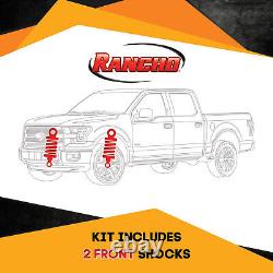 Rancho RS9000XL Front 4 Lift Shocks for Chevy Silverado 1500 2WD 99-07 Kit 2