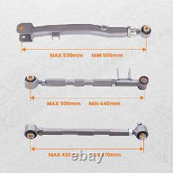 Rear Full Adjustable Lateral Link Traling Arm 6 Link Kit for Subaru Impreza WRX