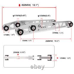 Rear Lower Control Arms Camber Suspension Adjustable Kit Fit For Civic 96-00 EK